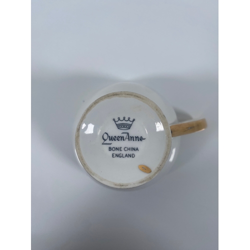 710 - Queen Anne bone china tea set