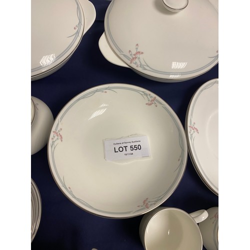 230 - A group of Royal Doulton Carnation Design Dinner Service