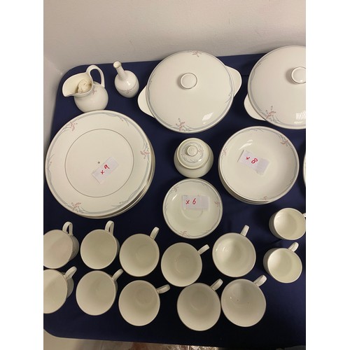 230 - A group of Royal Doulton Carnation Design Dinner Service