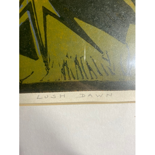 726 - Artist proof Lush Dawn signed by Tessa spencer Pryse and Heinz Hock print