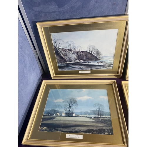 737 - A collection of Landscape prints from paintings by Rowland Hilder