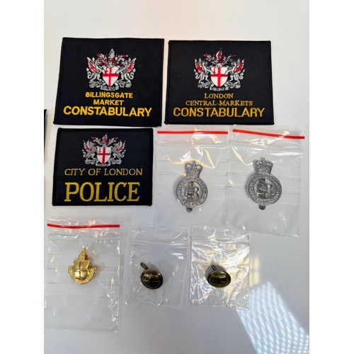 241 - Collection of City of London Police Fabric Patches,  Sergeant Insignia, Cap / Collar Badges / Button... 