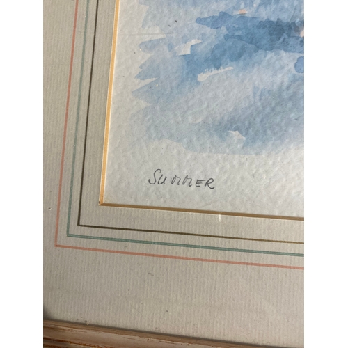 744 - A collection of Four signed watercolours