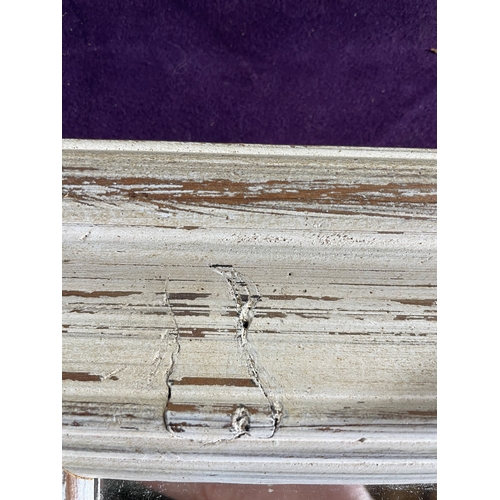 766 - A set of four shabby sheek square mirrors.