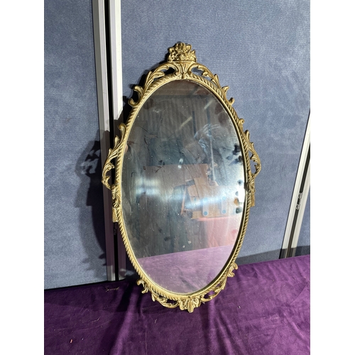 775 - Letter stand Mirror and Ornate Gilt framed mirror