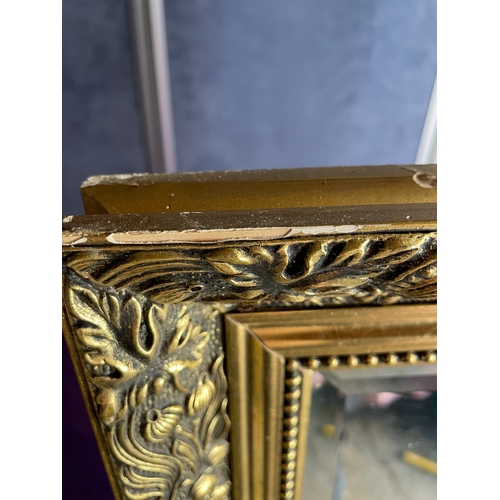 778 - Large rectangular ornate gilt framed mirror