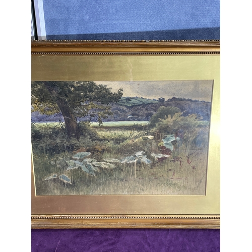 782 - Original water colour in gilt frame signed Jay Jameson 90