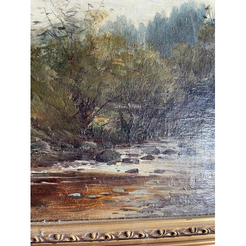 783 - Woodland Oil painting Signed G.Seymore 1884