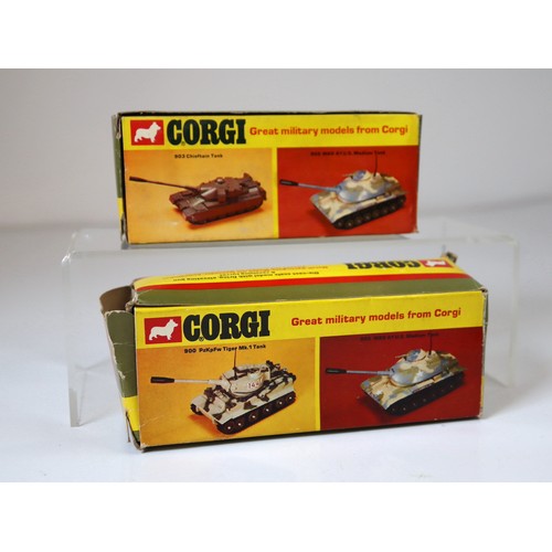 99D - Corgi 906 Saladin Armoured Car + 903 Chieftain Tank