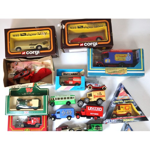 211 - A group of boxed and loose die-cast model cars including Days Gone, Corgi, Cameo + others