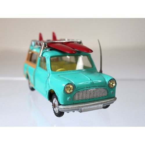 213 - Corgi Toys 485 Surfing with the B.M.C Mini Countryman in box