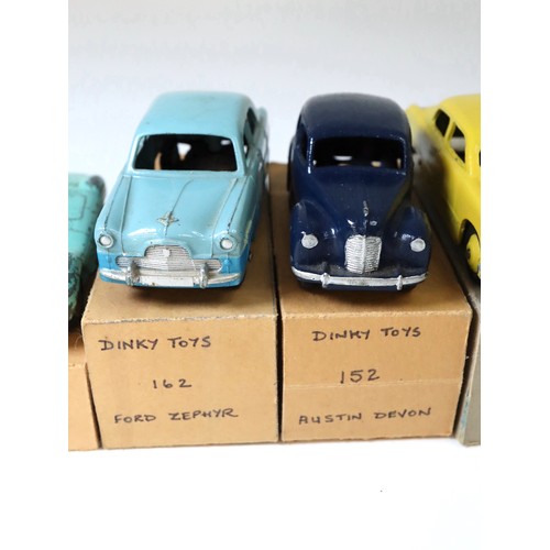 214 - A group of Dinky Toys Die-cast Model Cars c1950's - 160 Austin A30, 151 Triumph 1800 Saloon Renown (... 