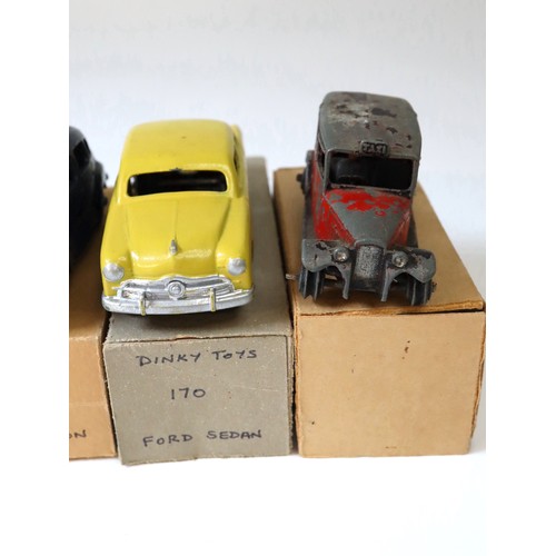 214 - A group of Dinky Toys Die-cast Model Cars c1950's - 160 Austin A30, 151 Triumph 1800 Saloon Renown (... 