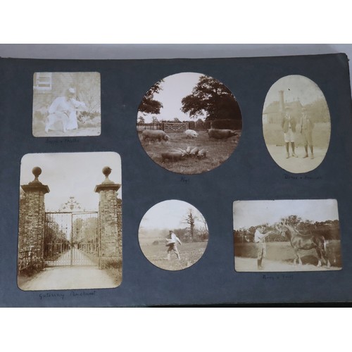 218 - Early 20th century Photo Albums containing a well document history of travels including Kobe Japan 1... 