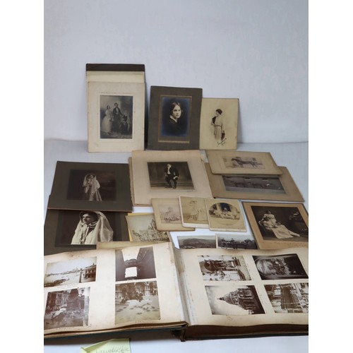 219 - A collection of late 19th - early 20th century black and white photographs / social history includin... 