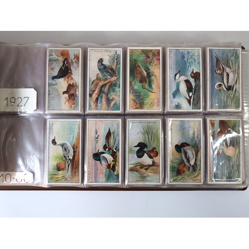 101 - Album Containing Wills & John Player Cigarette Cards Multiple Birds & Butterfly Complete Sets 1915-1... 