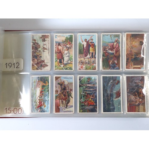 102 - Album Containing Wills & John Player Cigarette Cards Multiple Royalty, Trades, Emblems, Planetary Co... 