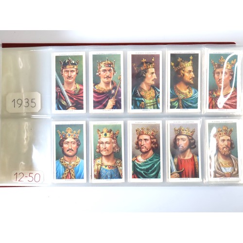 102 - Album Containing Wills & John Player Cigarette Cards Multiple Royalty, Trades, Emblems, Planetary Co... 