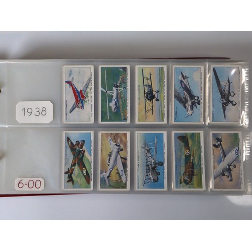 100 - Album Containing Wills & John Player Cigarette Cards Multiple Transport Complete Sets