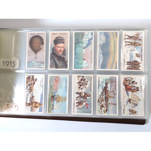 103 - Album Containing Wills & John Player Cigarette Cards Multiple Travel Complete Sets