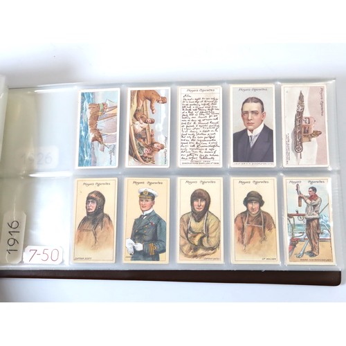 103 - Album Containing Wills & John Player Cigarette Cards Multiple Travel Complete Sets