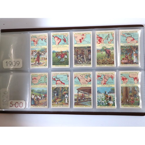 103 - Album Containing Wills & John Player Cigarette Cards Multiple Travel Complete Sets