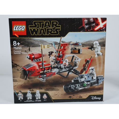 46 - LEGO Star Wars - 75242 Black Ace TIE Interceptor & 75250 Pasaana Speeder Chase  - Sealed Box / Unuse... 