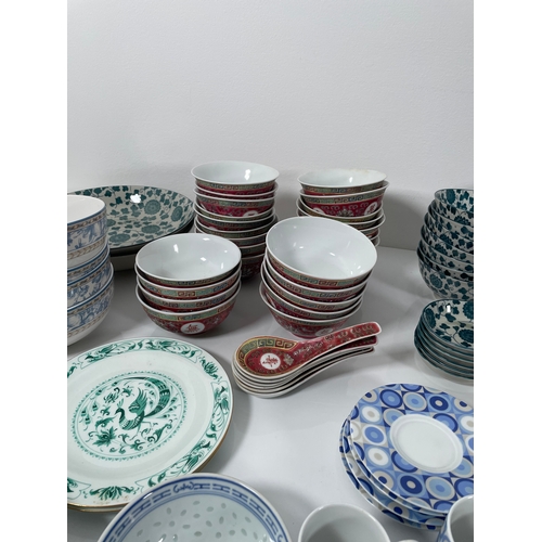 307 - Large quantity of ceramic plates and bowls