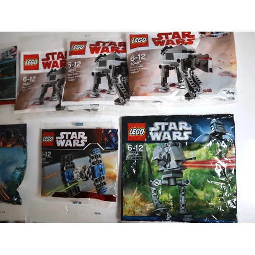 115 - LEGO Star Wars Micro Vehicle Polybags Sealed - Including 20009 AT-TE Walker, 8028 TIE Fighter, 30006... 