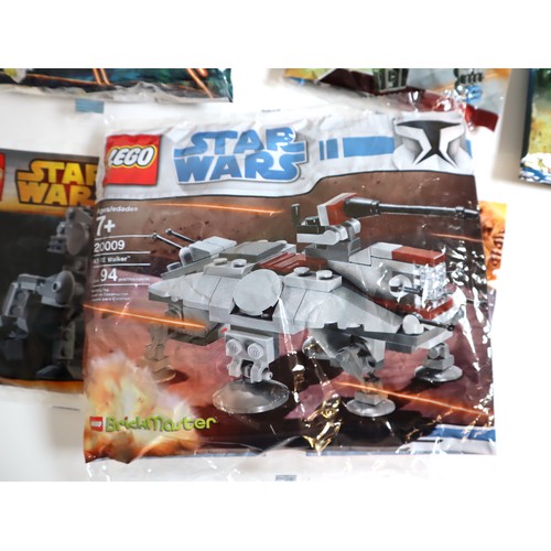 115 - LEGO Star Wars Micro Vehicle Polybags Sealed - Including 20009 AT-TE Walker, 8028 TIE Fighter, 30006... 