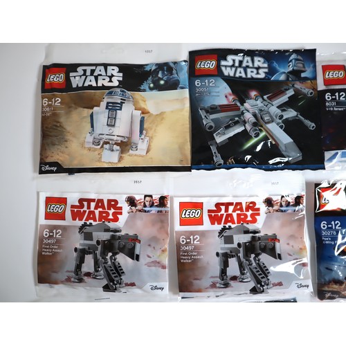 117 - LEGO Star Wars Mini Build Sealed Polybags - 30276 First Order Special Forces TIE Fighter, 30278 Poe'... 