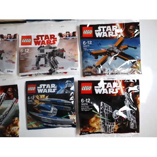 117 - LEGO Star Wars Mini Build Sealed Polybags - 30276 First Order Special Forces TIE Fighter, 30278 Poe'... 