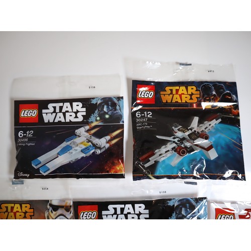 118 - LEGO Star Wars Mini Build Sealed Polybags - 30247 ARC-170 Starfighter , 30497 First Order Heavy Assa... 