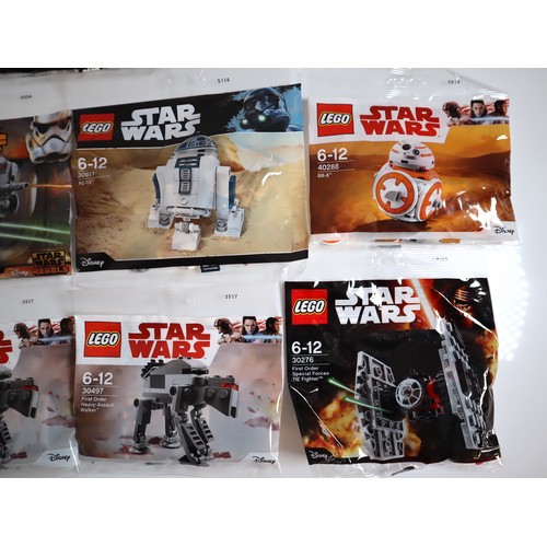 118 - LEGO Star Wars Mini Build Sealed Polybags - 30247 ARC-170 Starfighter , 30497 First Order Heavy Assa... 