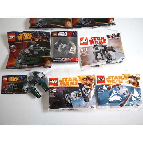 119 - LEGO Star Wars Sealed Polybags + Vaders Tie Fighter Exclusive Bag Charm 4520686, 30244 Anakin's Jedi... 