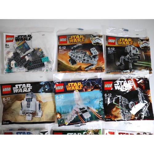 120 - LEGO Star Wars Sealed Polybags Mini Build - 30276 First Order Special Forces TIE Fighter, 30497 Firs... 