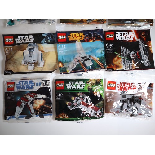 120 - LEGO Star Wars Sealed Polybags Mini Build - 30276 First Order Special Forces TIE Fighter, 30497 Firs... 