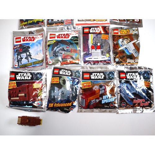 121 - LEGO Star Wars Sealed Polybags Mini Builds - 911722 TIE Advanced, 911723 Vulture Droid, 911727 Rey's... 