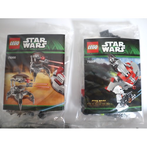 133 - LEGO Star Wars 75022, 75200, 75000, 75001 - Complete Sealed Bags with instructions no box