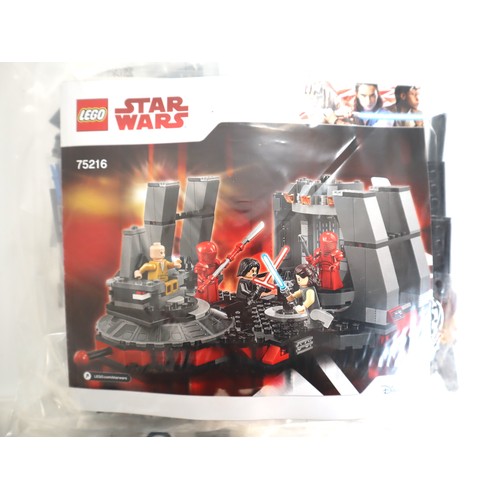 144 - LEGO Star Wars 75216 + 75203 - Complete Sealed Polybags + Instructions + Minifigures - No Box