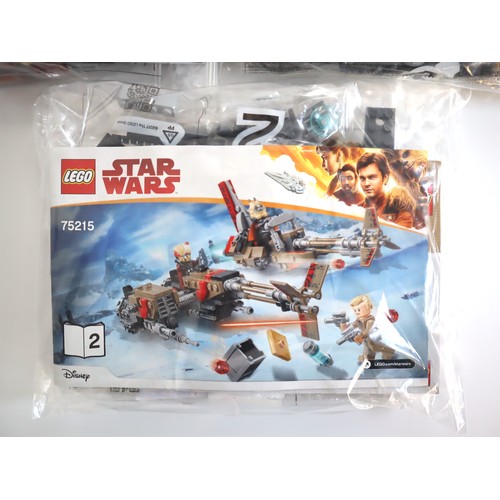 145 - LEGO Star Wars - 75215 / 75136 / 75099 - Complete Sealed Polybags + Instructions + Minifigures - No ... 