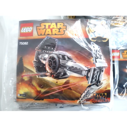 150 - LEGO Star Wars - 75092 , 75048, 75082 - Complete Sealed Polybags, Instructions + Minifigures