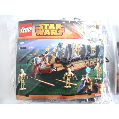 155 - LEGO Star Wars - 75086, 75085 - Complete Sealed Polybags, Instructions + Minifigures - No Boxes