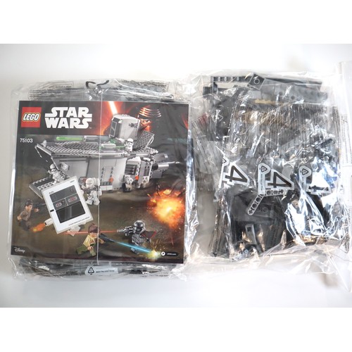 162 - LEGO Star Wars - 75103 - Complete Sealed Polybags, Instructions + Minifigures - No Boxes