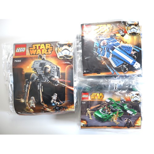 179 - LEGO Star Wars - 75083, 75091, 75087 - Complete Sealed Polybags, Instructions + Minifigures - No Box... 