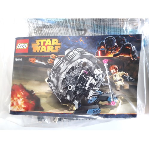 180 - LEGO Star Wars - 75045, 75040, 75039 - Complete Sealed Polybags, Instructions + Minifigures - No Box... 