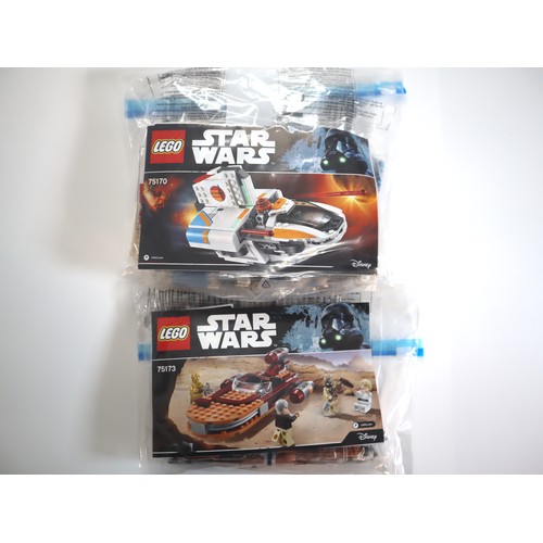 181 - LEGO Star Wars - 75173, 75170 - Complete Sealed Polybags, Instructions + Minifigures - No Boxes