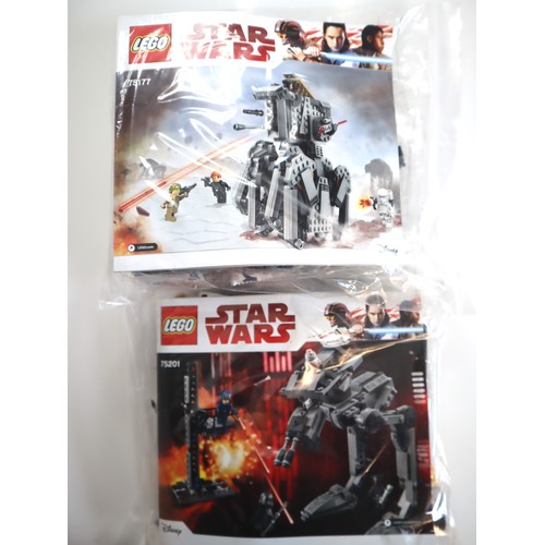 183 - LEGO Star Wars - 75177, 75201 - Complete Sealed Polybags, Instructions + Minifigures - No Boxes