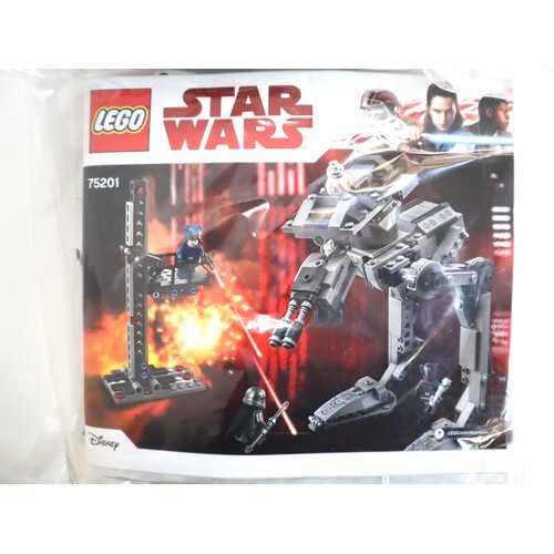 183 - LEGO Star Wars - 75177, 75201 - Complete Sealed Polybags, Instructions + Minifigures - No Boxes