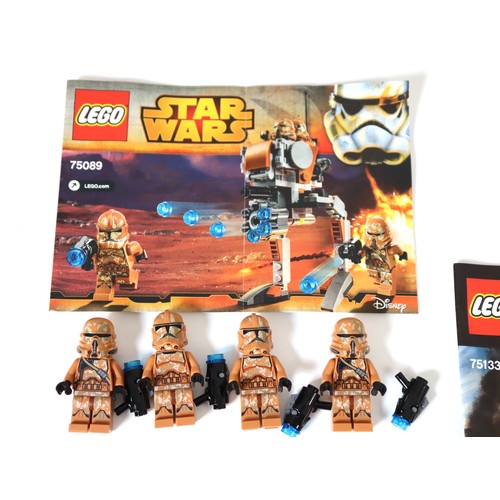 84 - LEGO Star Wars - minifigures and instructions only of sets 75133 (2), 75089 (1), 75131 (3)